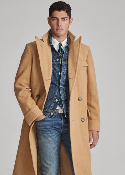 Chaquetas Polo Ralph Lauren Hombre Marrom - Camel Hair Polo - LOYAI2974